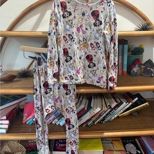 Velveteen Alice in Wonderland, bamboo Print Pajamas
